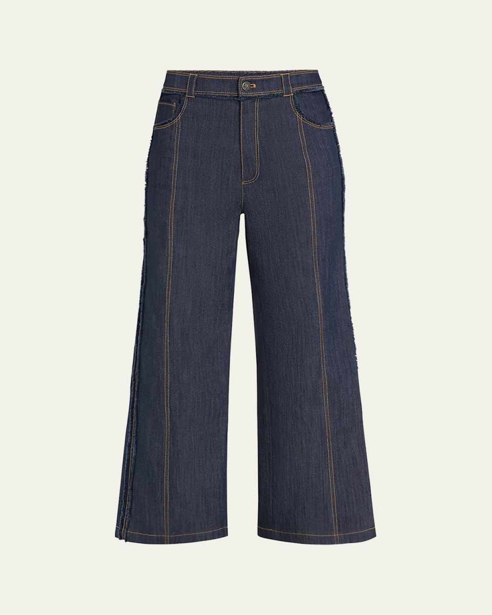 Francine Cropped Bootcut Denim Pants